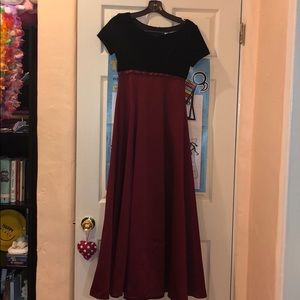 Burgundy formal dress